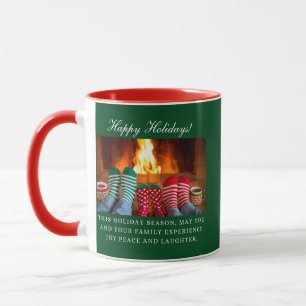 "Yuletide Warmth" Customizable Holiday Mug