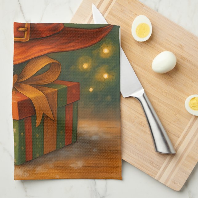 Yuletide Witchery Tea Towel (Quarter Fold)