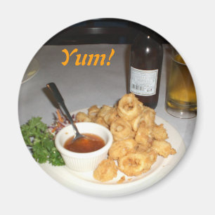 Yum! calamari magnet