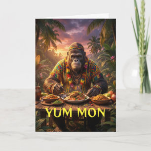 Yum mon sasquatch jamaica sticker card