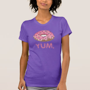 YUM Pink Frosted Doughnut Doughnut Sprinkles Foodi T-Shirt