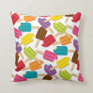 Yum! Popsicle Pillow — SQUARE (White)