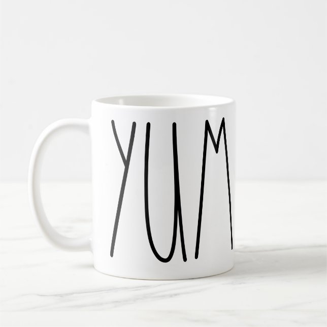 Yum Rae Dunn Inspired Coffee Mug (Left)