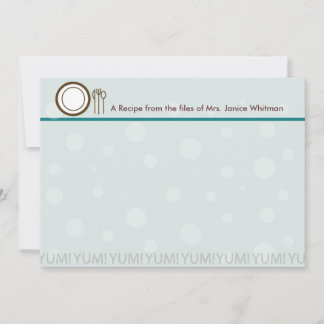 Yum! Recipe Card