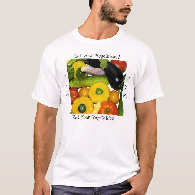Yum Yum Eat your vegetables! T-Shirt (Front)