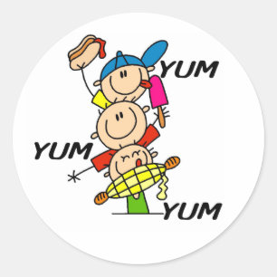 Yum Yum Summer Classic Round Sticker