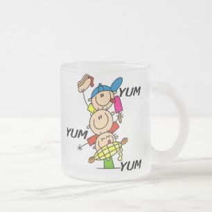 Yum Yum Summer Frosted Glass Coffee Mug