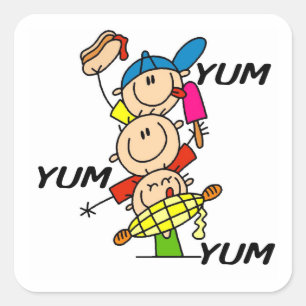 Yum Yum Summer Square Sticker