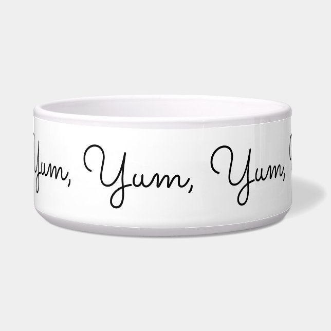 Yum, Yum, Yum, Yum, Yummy! Funny, Blk Script (Front)