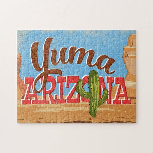 Yuma Arizona Jigsaw Puzzle Desert Vintage Travel (Horizontal)