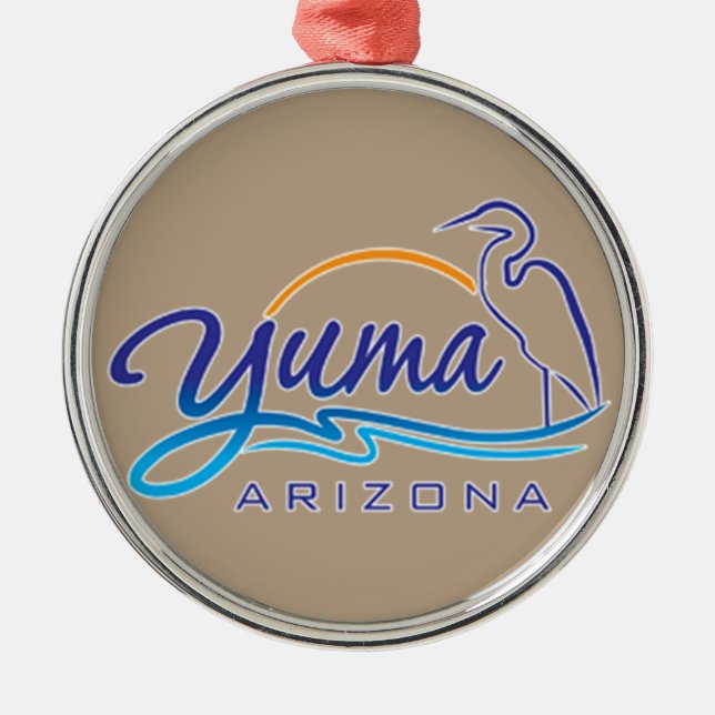 Yuma, Arizona Metal Tree Decoration (Front)