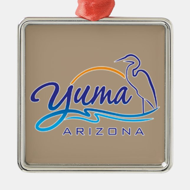 Yuma, Arizona Metal Tree Decoration (Front)