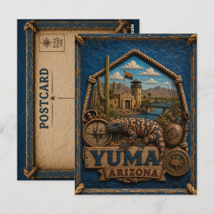 Yuma Arizona Postcard Vintage Travel