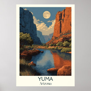 Yuma Arizona Vintage Travel Poster Retro Colorad