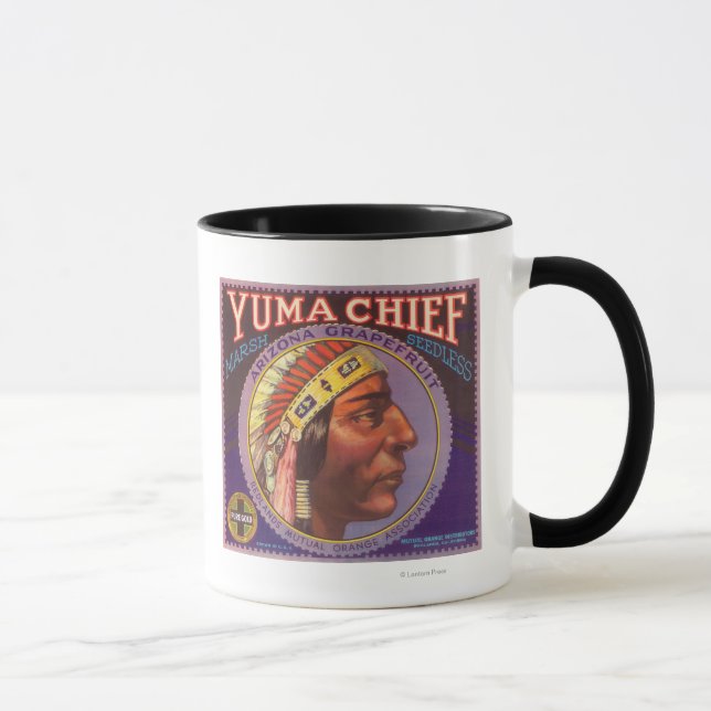 Yuma Chief Orange LabelRedlands, CA Mug (Right)