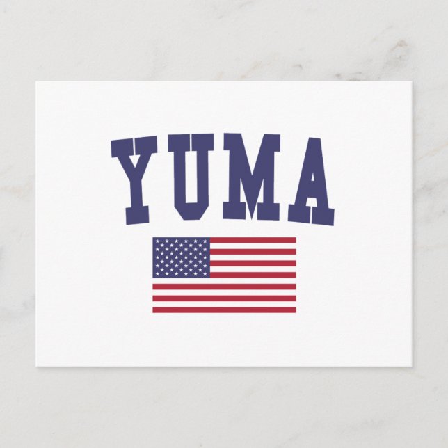 Yuma US Flag Postcard (Front)