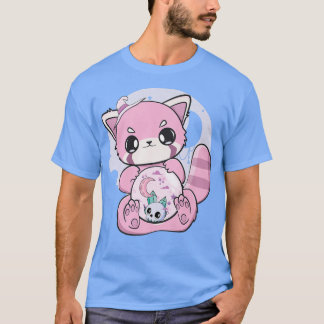 Yume Kawaii Red Panda Glass Sphere Fairy Kei Haraj T-Shirt