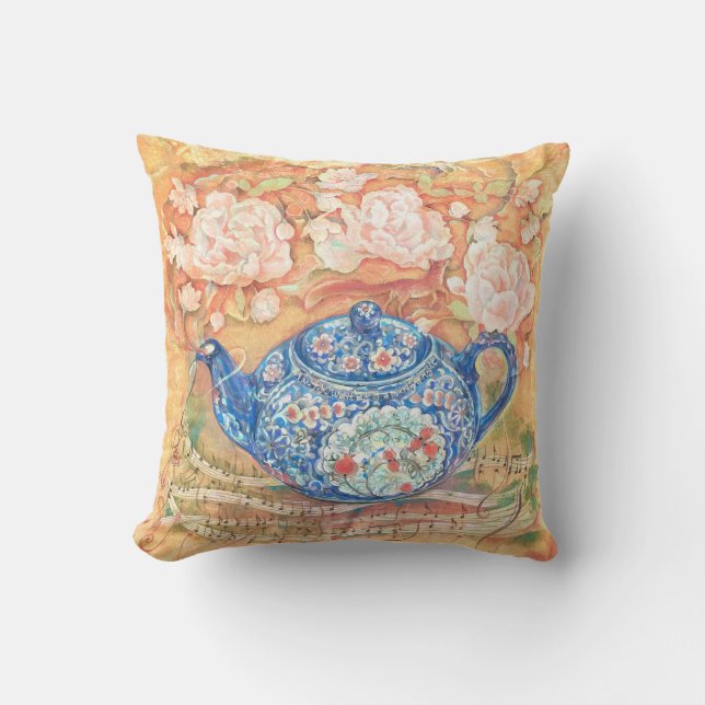 Yume Pot: Teatime Rhapsody Throw Pillow (Front)