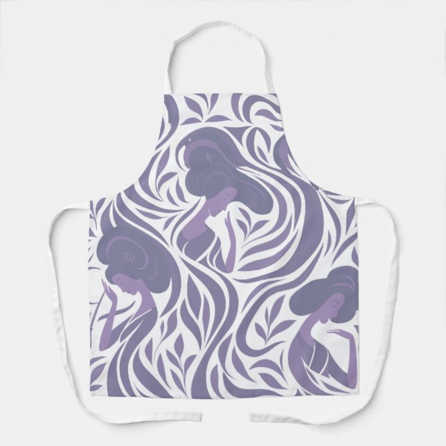 Yumeji Hirado Woman Apron – Taisho Romance Design (Front)