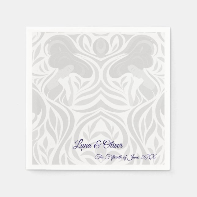 Yumeji Hirado Woman Paper Napkins (Front)