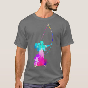 Yumi Bow Silhouette Kyudo Japanese Archery Long Sl T-Shirt