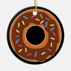 Yummy and tasty Doughnut Ornament! Ceramic Tree Decoration