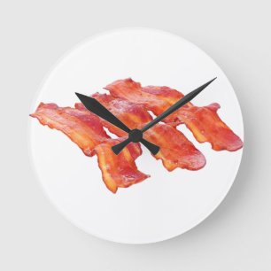Yummy Bacon Round Clock