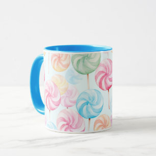 Yummy Candy Lollipops Whimsical Mug