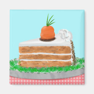 Yummy Carrot Cake Magnet