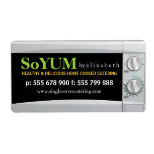Yummy Catering Microwave Business Product Labels