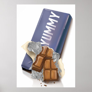 Yummy Chocolate Bar Poster