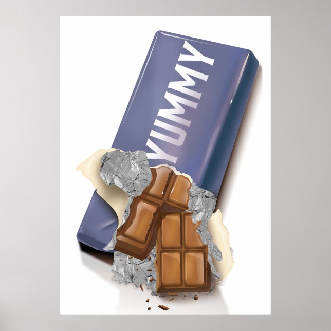 Yummy Chocolate Bar Poster (Front)