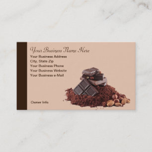 Yummy Chocolate Theme Professional Business Card