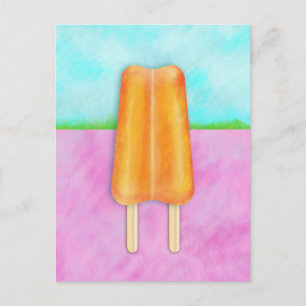 Yummy-Cool Popsicle Landscape Postcard