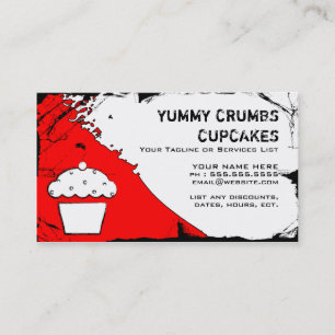 yummy crumbs cupcakes business card