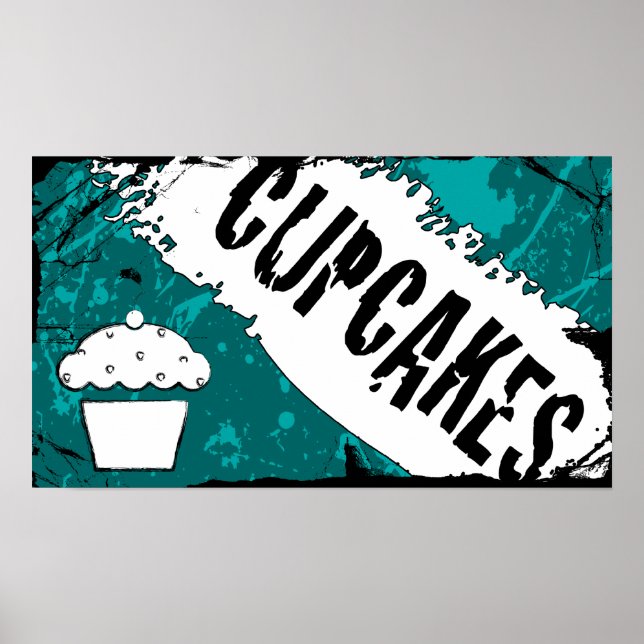 yummy crumbs cupcakes poster (Front)