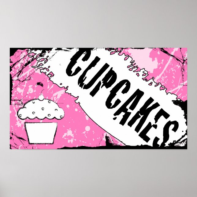 yummy crumbs cupcakes poster (Front)