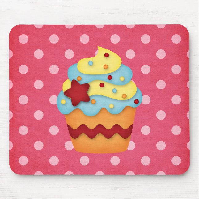 yummy cupcake mouse mat (Front)
