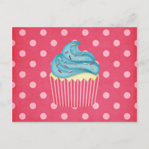yummy cupcake postcard