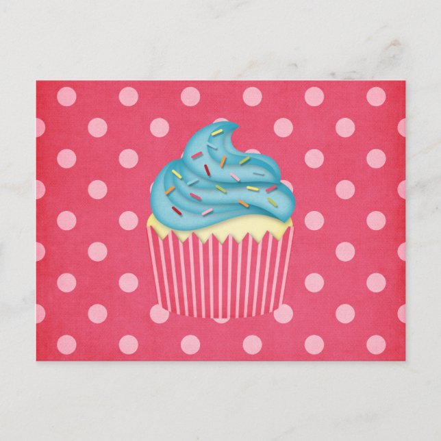 yummy cupcake postcard (Front)