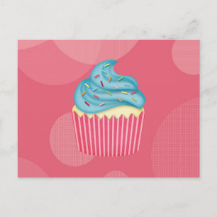 yummy cupcake postcard