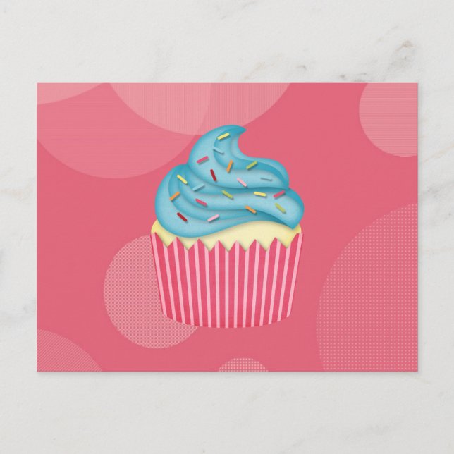 yummy cupcake postcard (Front)