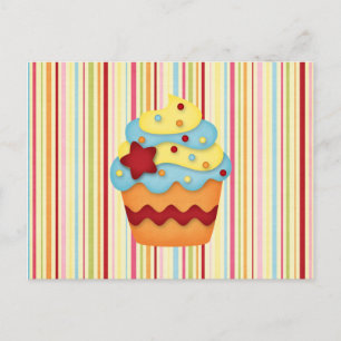 yummy cupcake postcard