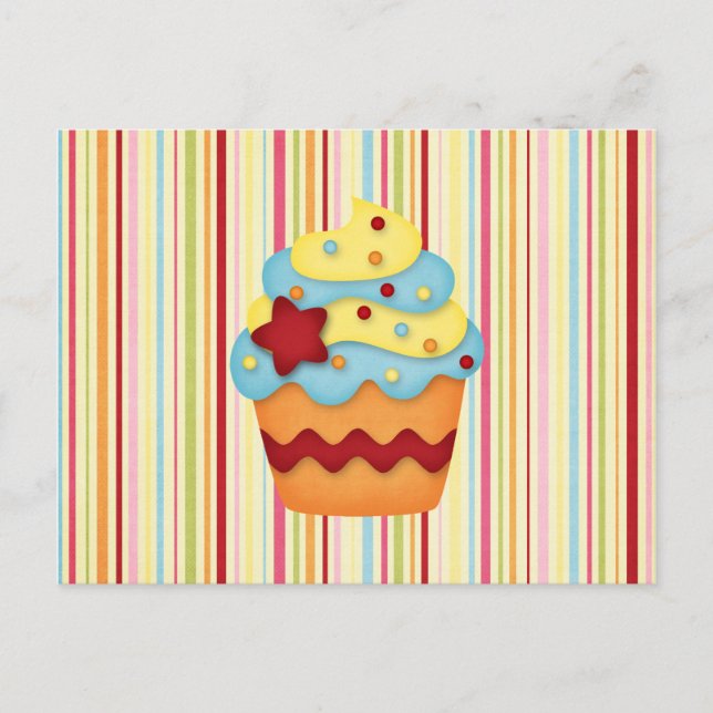 yummy cupcake postcard (Front)