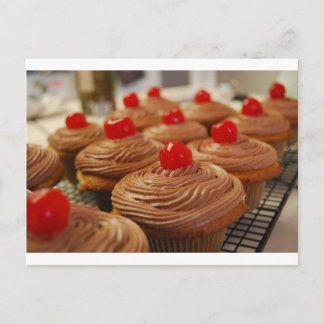 Yummy cupcakes horizontal postcard