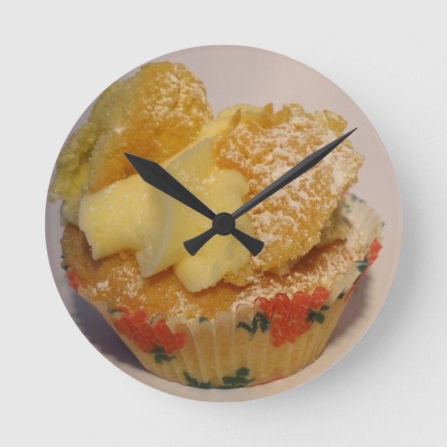 YUMMY CUPCAKES ROUND CLOCK (Front)