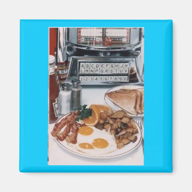 Yummy Diner Food Magnet (Front)