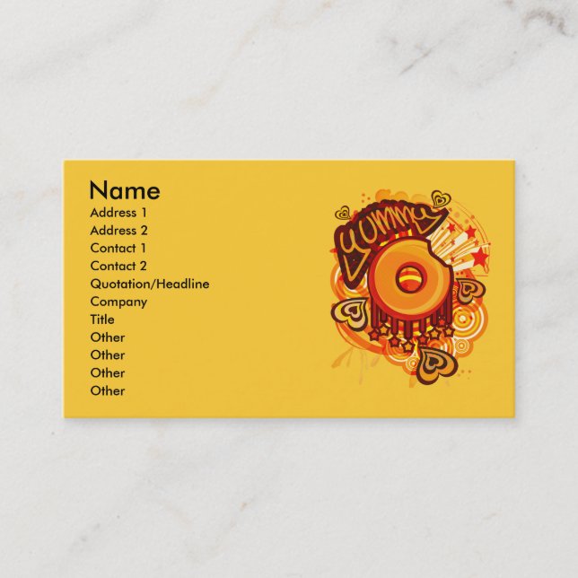 Yummy_Doughnut Business Card (Front)
