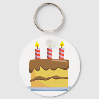 Yummy Food - Birthday Cake Key Ring