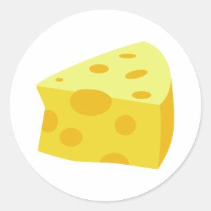 Yummy Food - Cheese Classic Round Sticker